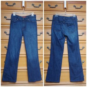 Mu Jeans Dungarees Straight Leg Dark Wash Jeans